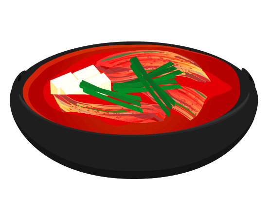 チゲスープのイラスト