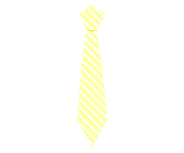 ネクタイ(黄色)の父の日の小物飾りイラスト