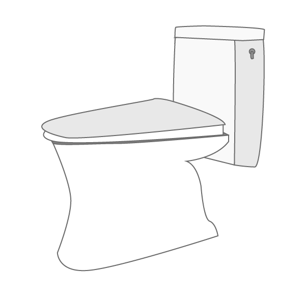 シンプルなトイレのイラスト