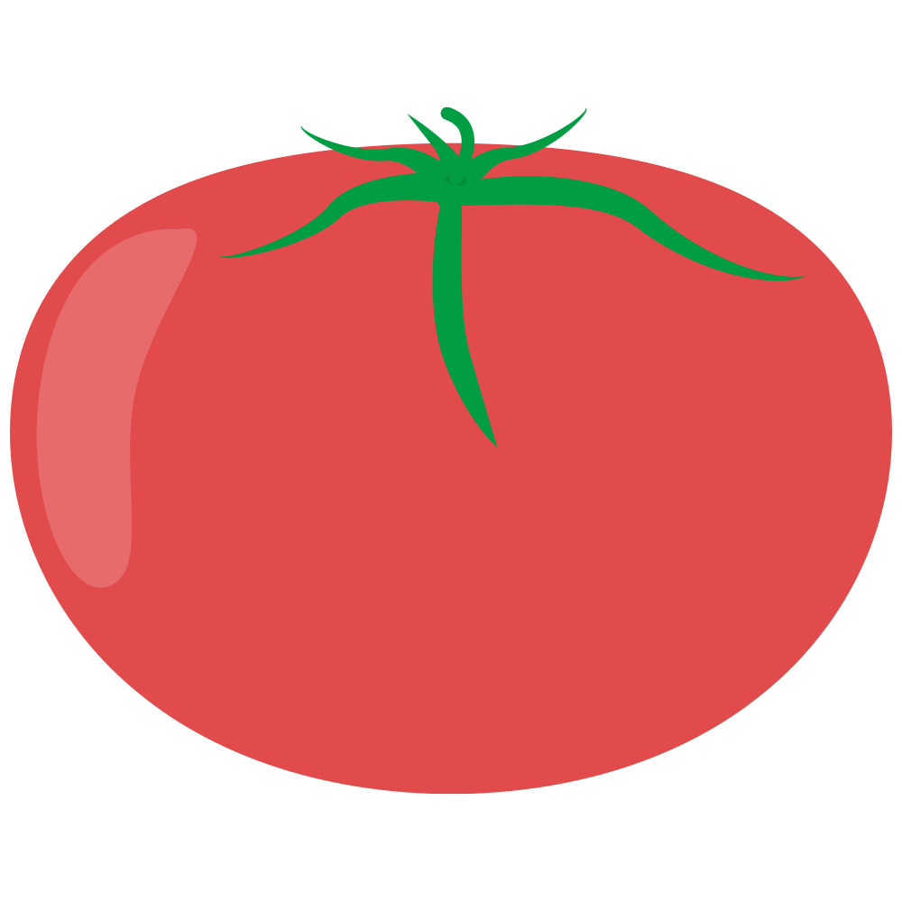 シンプルなトマトのイラスト