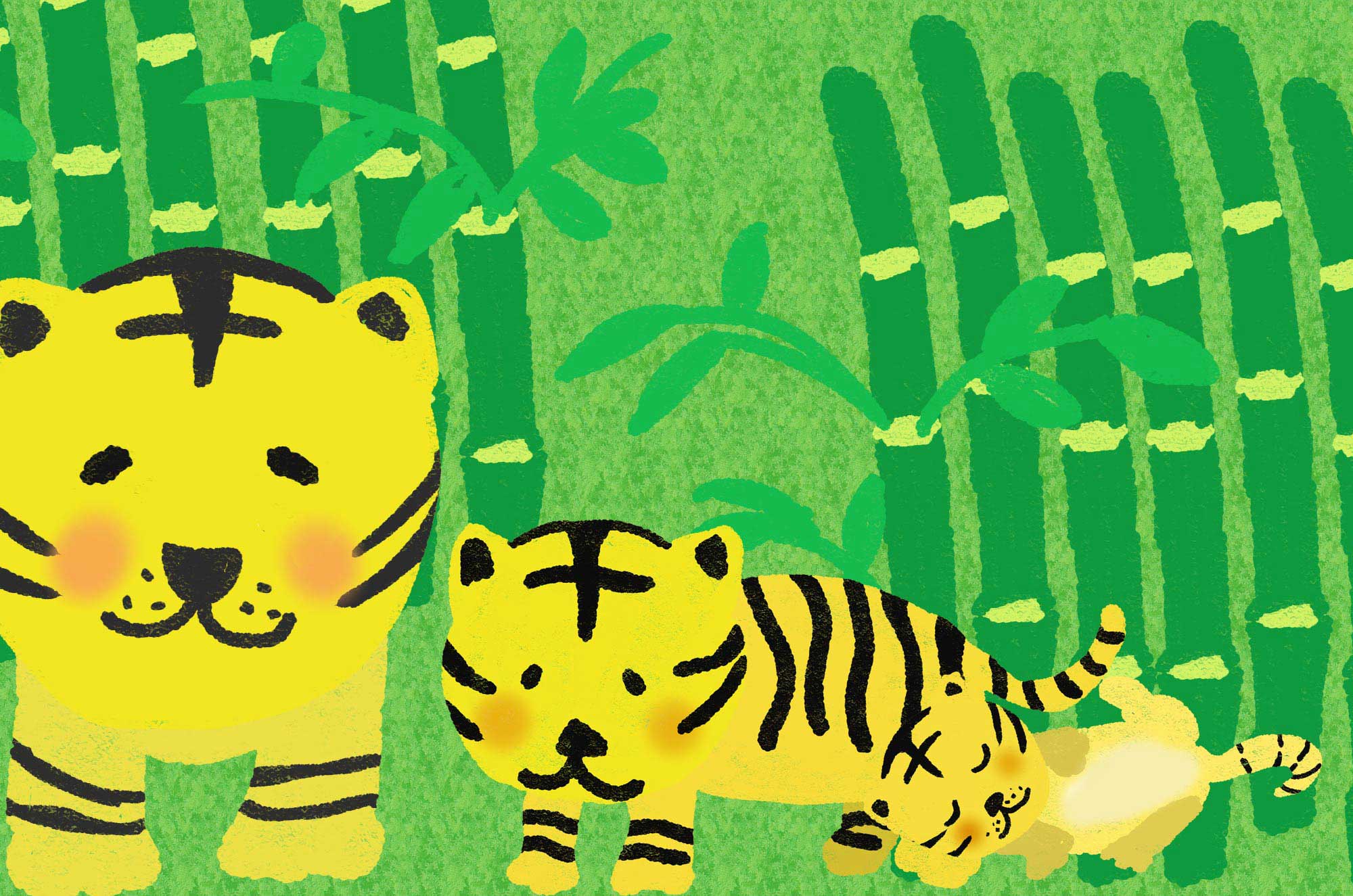 虎イラスト 無料で使える可愛い動物の素材集 チコデザ