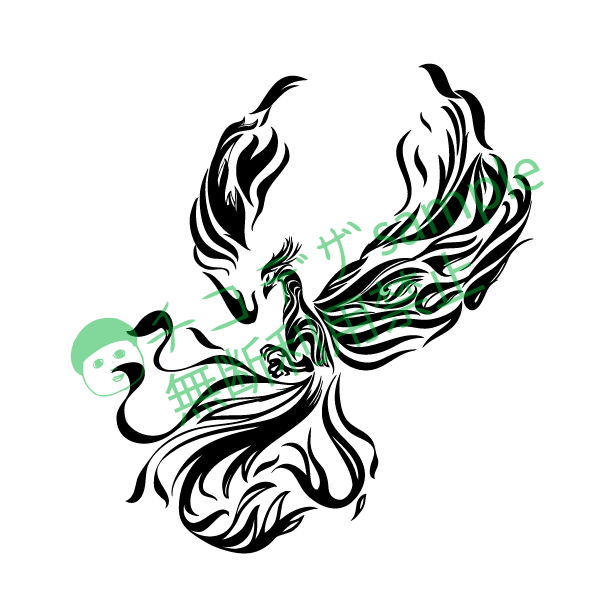 鳳凰のトライバルマーク