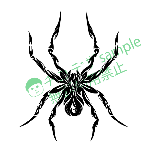 蜘蛛のトライバルマーク