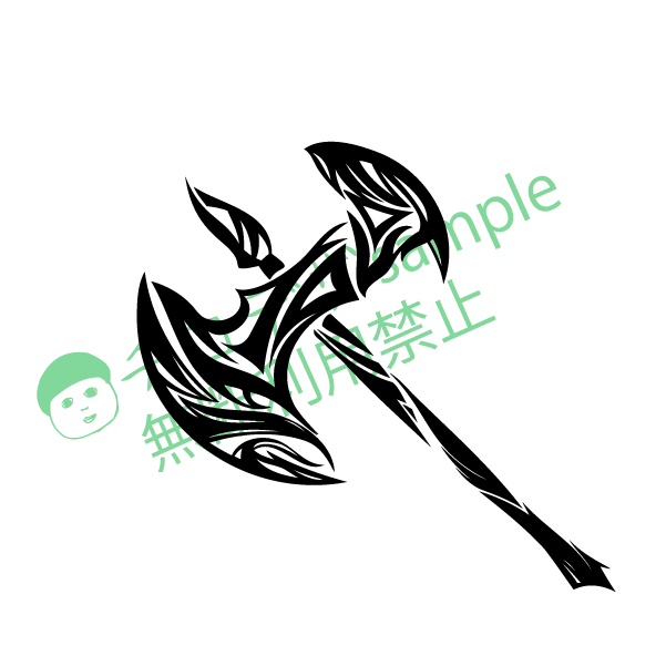 戦斧のトライバルマーク