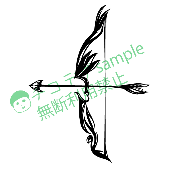 弓矢のトライバルマーク