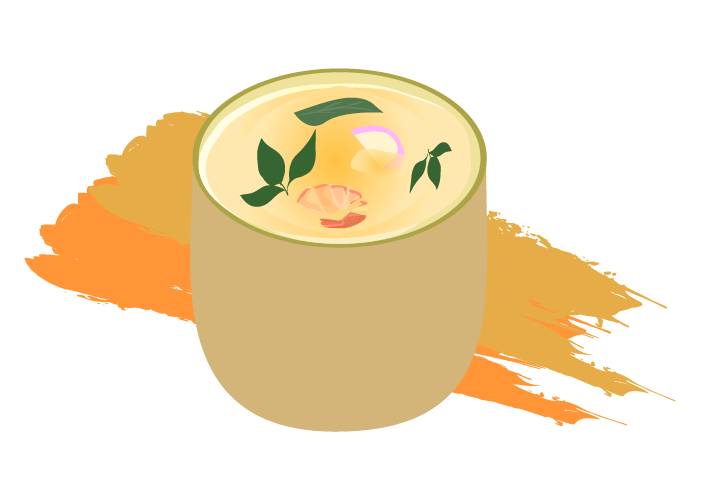 シンプル茶碗蒸しのイラスト