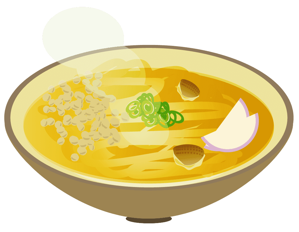 カレーうどんのイラスト