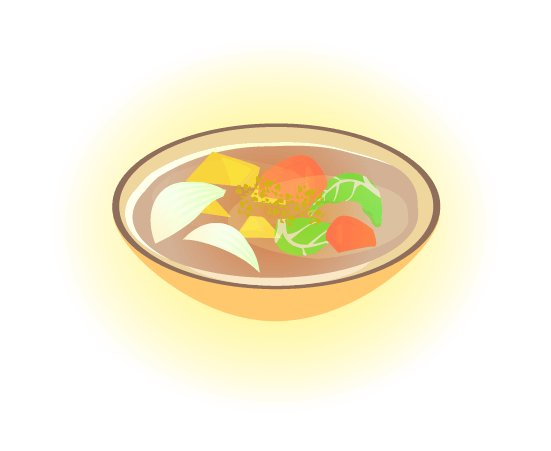 野菜スープの挿絵