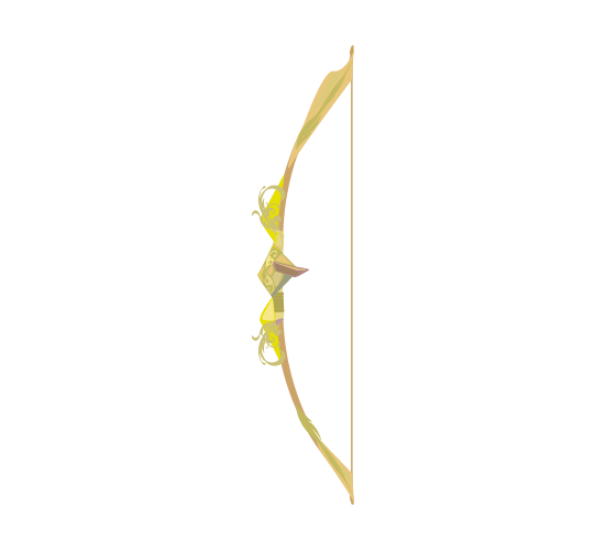 金の弓のイラスト