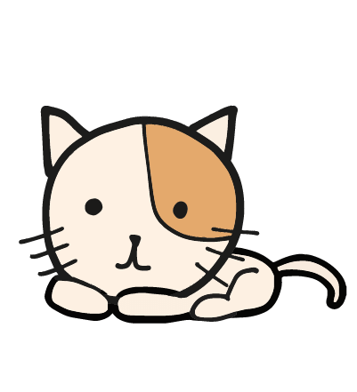 ゆるい猫のイラスト 手書きの面白い猫フリー素材 チコデザ